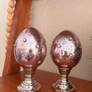 Pottery Barn Mercury Glass Studded Easter Eggs